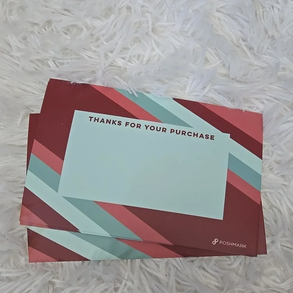 Thank You Card Swag Merch Posh Poshmark Cards Thanks Ltd Edition Supply 10
